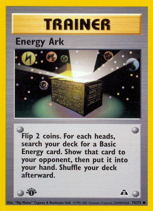 Neo Discovery Energy Ark #75/75 first edition